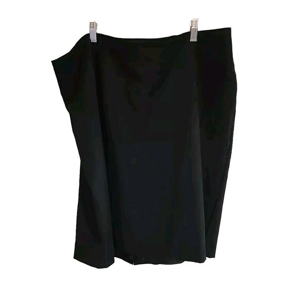 Worthington Black Straight Pencil Career Casual Mini Skirt Womans Plus Size 20W - Picture 1 of 5